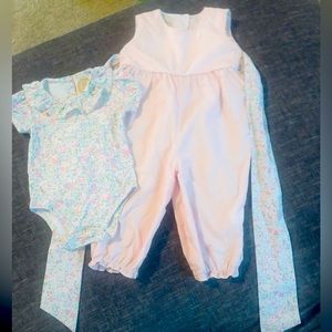Adorable Overall and Bodysuit Set